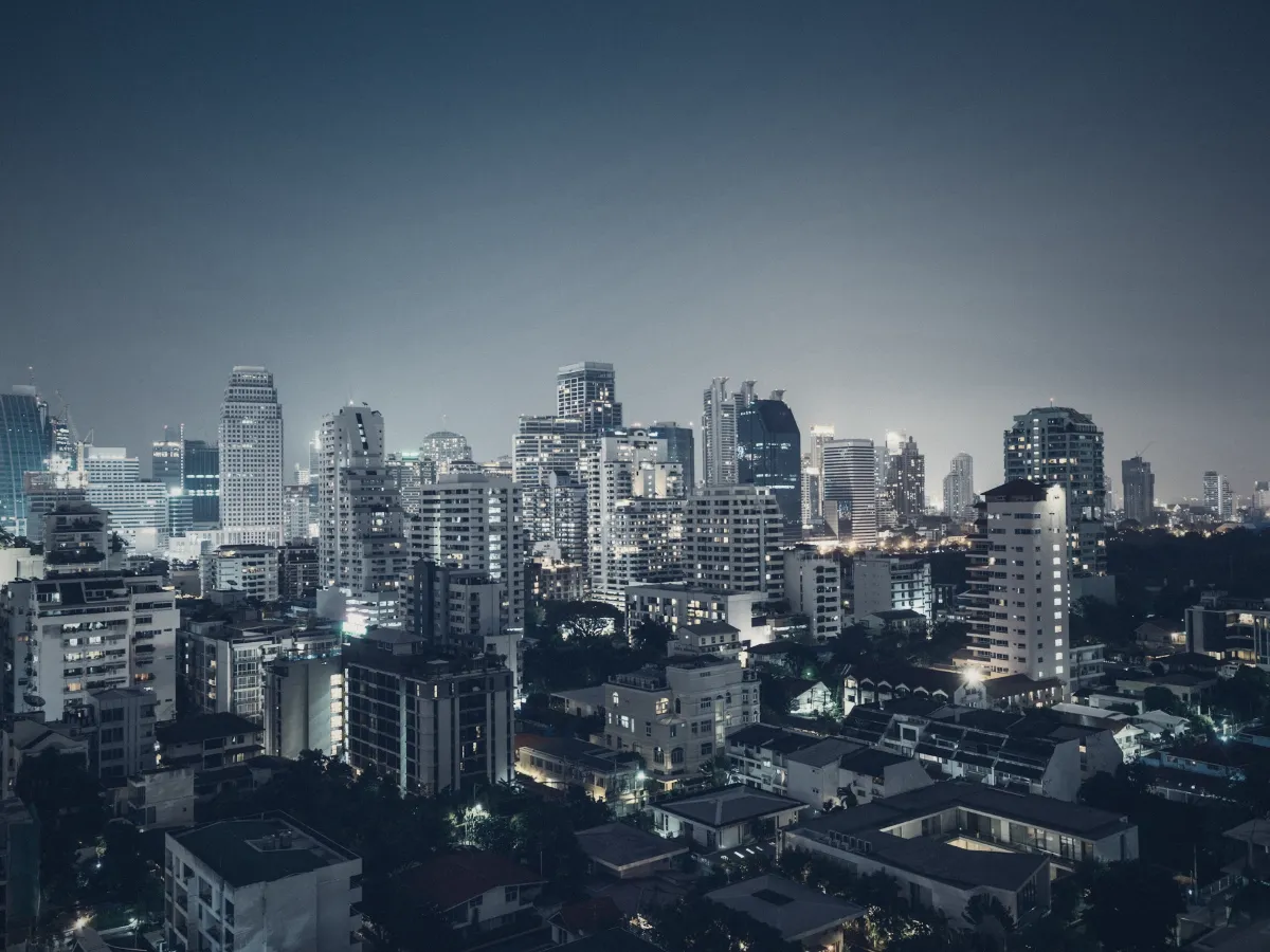 Bangkok skyline at dusk, the centre of Thailand's luxury watch market
